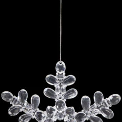 Snowflake Acrylic Christmas Ornaments - 7" - Clear - Set Of 6 14 Snowflake Acrylic Christmas Ornaments - 7" - Clear - Set Of 6 -Winter Decor Store northlight rp97069 on20black 05 07577.1726712132