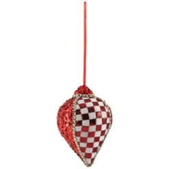 Northlight Sequined And Checkered Teardrop Christmas Ornaments - 4.75" - Red - Set Of 2 11 Northlight Sequined And Checkered Teardrop Christmas Ornaments - 4.75" - Red - Set Of 2 -Winter Decor Store northlight sh96075 01 39881.1727144671