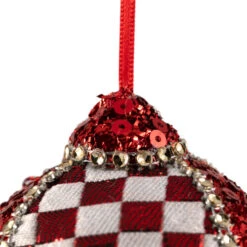 Northlight Sequined And Checkered Teardrop Christmas Ornaments - 4.75" - Red - Set Of 2 13 Northlight Sequined And Checkered Teardrop Christmas Ornaments - 4.75" - Red - Set Of 2 -Winter Decor Store northlight sh96075 04 42788.1727144671
