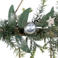 Northlight Glittered Holly Branch With Stars And Pinecones Christmas Wall Decoration - 20.75" - Silver 10 Northlight Glittered Holly Branch With Stars And Pinecones Christmas Wall Decoration - 20.75" - Silver -Winter Decor Store northlight sh96104 05 35002.1721349699