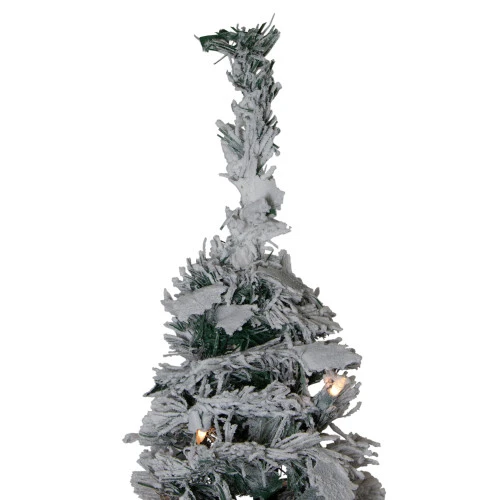 Northlight 6' Pre-Lit Flocked Pre-Decorated Pop-Up Artificial Christmas Tree 3 Northlight 6' Pre-Lit Flocked Pre-Decorated Pop-Up Artificial Christmas Tree - Image 3