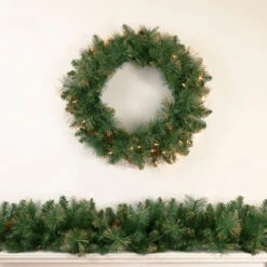 Northlight 9' X 10" Yorkshire Pine Artificial Christmas Garland - Unlit -Winter Decor Store northlight sm2924 updated 4 54316.1659647934