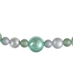 Northlight 6' Silver And Seafoam Green 3-Finish Shatterproof Ball Christmas Garland 5 Northlight 6' Silver And Seafoam Green 3-Finish Shatterproof Ball Christmas Garland -Winter Decor Store northlight sm91071 2 12171.1603850577