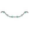 Northlight 6' Silver And Seafoam Green 3-Finish Shatterproof Ball Christmas Garland
