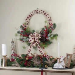 Northlight Winter Foliage And Berries Artificial Burlap Christmas Wreath - 24" - Unlit 10 Northlight Winter Foliage And Berries Artificial Burlap Christmas Wreath - 24" - Unlit -Winter Decor Store northlight sm91199 5 27289.1727317585