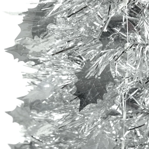 Northlight 4' Silver Tinsel Pop-Up Artificial Christmas Tree, Unlit 3 Northlight 4' Silver Tinsel Pop-Up Artificial Christmas Tree, Unlit - Image 3