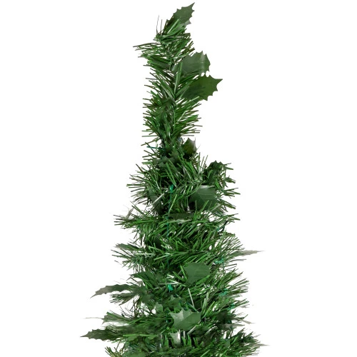 Northlight 4' Green Tinsel Pop-Up Artificial Christmas Tree, Unlit 5 Northlight 4' Green Tinsel Pop-Up Artificial Christmas Tree, Unlit - Image 5