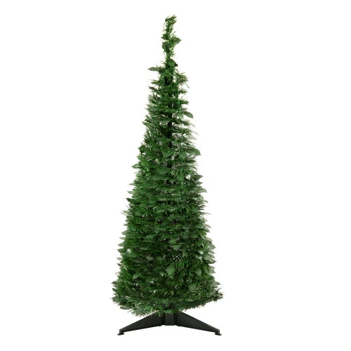 Northlight 4' Green Tinsel Pop-Up Artificial Christmas Tree, Unlit 1 Northlight 4' Green Tinsel Pop-Up Artificial Christmas Tree, Unlit