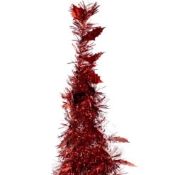 Northlight 6' Red Tinsel Pop-Up Artificial Christmas Tree, Unlit -Winter Decor Store northlight sm92153 3 57242.1647998796
