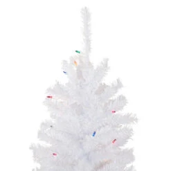 Northlight 4' Pre-Lit Woodbury White Pine Slim Artificial Christmas Tree, Multi Lights 11 Northlight 4' Pre-Lit Woodbury White Pine Slim Artificial Christmas Tree, Multi Lights -Winter Decor Store northlight sm92879 3 updated 65976.1652460142
