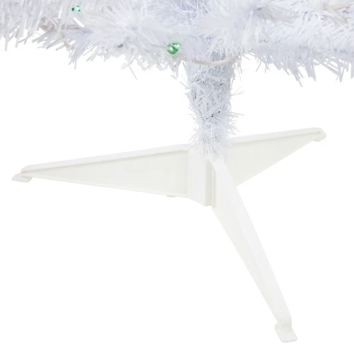 Northlight 3' Pre-Lit Woodbury White Pine Slim Artificial Christmas Tree, Green Lights 4 Northlight 3' Pre-Lit Woodbury White Pine Slim Artificial Christmas Tree, Green Lights - Image 4