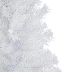 Northlight 3' Pre-Lit Woodbury White Pine Slim Artificial Christmas Tree, Clear Lights -Winter Decor Store northlight sm92891 2 62435.1670057682