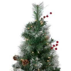 4' Pre-Lit Frosted Carolina Berry Spruce Artificial Christmas Tree, Clear Lights 11 4' Pre-Lit Frosted Carolina Berry Spruce Artificial Christmas Tree, Clear Lights -Winter Decor Store northlight sm92899 3 10181.1652460140