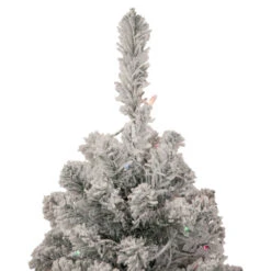 Northlight 3' Pre-Lit Medium Heavily Flocked Madison Pine Artificial Christmas Tree, Multi Lights -Winter Decor Store northlight sm92928 2 50665.1659036532