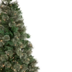6.5' Pre-Lit Oregon Cashmere Pine Artificial Christmas Tree, Clear Lights -Winter Decor Store northlight sm93024 2 91379.1652460145