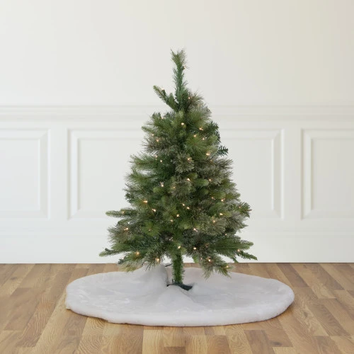 Northlight 3' Pre-Lit Kingston Cashmere Pine Full Artificial Christmas Tree, Clear Lights 2 Northlight 3' Pre-Lit Kingston Cashmere Pine Full Artificial Christmas Tree, Clear Lights - Image 2