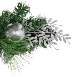 Northlight 6' Green Pine Needle Garland With Pinecones And Striped Christmas Ornaments, Unlit -Winter Decor Store northlight sm94093 3 60401.1680607688