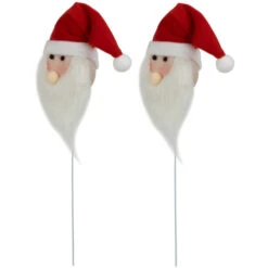 Northlight Set Of 2 Plush Santa Claus Christmas Picks 18" -Winter Decor Store northlight sm94876 02 41591.1695830552