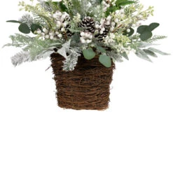 Berries And Pinecones Frosted Artificial Christmas Decoration - 28" -Winter Decor Store northlight sm95358 02 98585.1701105507