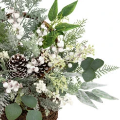 Berries And Pinecones Frosted Artificial Christmas Decoration - 28" -Winter Decor Store northlight sm95358 03 08201.1701105506