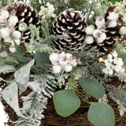 Berries And Pinecones Frosted Artificial Christmas Decoration - 28" -Winter Decor Store northlight sm95358 04 88093.1701105506