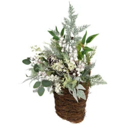 Berries And Pinecones Frosted Artificial Christmas Decoration - 28" -Winter Decor Store northlight sm95358 05 59488.1701105506