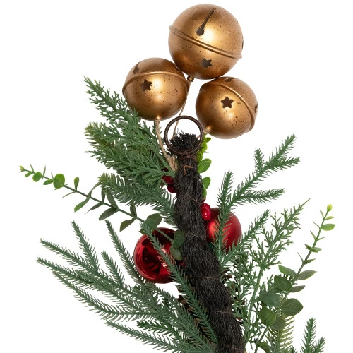 Northlight Mixed Foliage With Jingle Bells And Ornaments Artificial Christmas Garland - 6' X 8" - Unlit 7 Northlight Mixed Foliage With Jingle Bells And Ornaments Artificial Christmas Garland - 6' X 8" - Unlit - Image 7