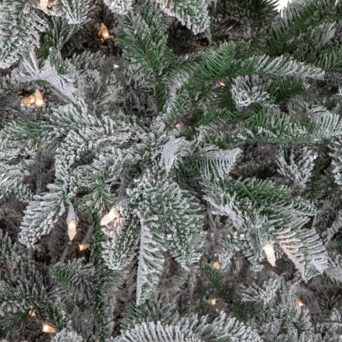 Northlight Real Touch™? Pre-Lit Full Flocked Whistler Noble Fir Artificial Christmas Tree - 6.5' - Clear Lights 3 Northlight Real Touch™? Pre-Lit Full Flocked Whistler Noble Fir Artificial Christmas Tree - 6.5' - Clear Lights - Image 3