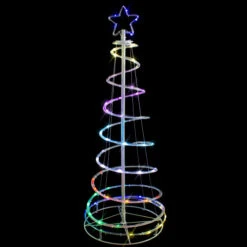 Northlight 4' LED Color Changing Multiple Function Outdoor Spiral Christmas Tree