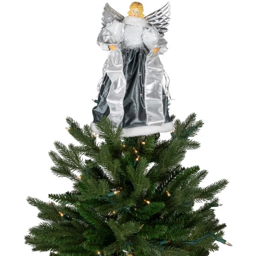 Northlight Sequined Angel With Wings Christmas Tree Topper Unlit - 12" 8 Northlight Sequined Angel With Wings Christmas Tree Topper Unlit - 12" - Image 8