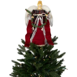 16" Red And Plaid Angel Christmas Tree Topper, Unlit 13 16" Red And Plaid Angel Christmas Tree Topper, Unlit -Winter Decor Store northlight tj99312 on20tree 46863.1693669213