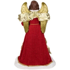 Northlight Commercial Size Angel Christmas Tree Topper With Wreath - 3' - Red And Green - Unlit -Winter Decor Store northlight tj99313 04 16518.1693669213