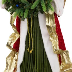 Northlight Commercial Size Angel Christmas Tree Topper With Wreath - 3' - Red And Green - Unlit -Winter Decor Store northlight tj99313 06 28687.1693669213