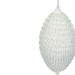 Northlight 5.5" White Glitter Spiral Coiled Wire Finial Christmas Ornament 5 Northlight 5.5" White Glitter Spiral Coiled Wire Finial Christmas Ornament -Winter Decor Store northlight tr88488 3 27659.1611374291