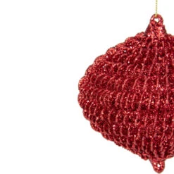 Northlight 4" Red Glitter Spiral Coiled Wire Onion Finial Christmas Ornament -Winter Decor Store northlight tr88489 2updated 17242.1613017685