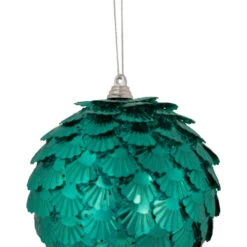 Northlight Green Sequin Layered Christmas Ball Ornament 4" (100mm) -Winter Decor Store northlight tr92586 2 86968.1669970845