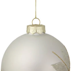 Northlight 4" Gold And Silver Snowflake Glass Ball Christmas Ornament -Winter Decor Store northlight tr94437 sample 3 89015.1670057362