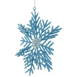 Northlight 10" Blue Glittered Snowflake Christmas Ornament -Winter Decor Store northlight tr94451 4 98847.1687789250