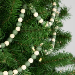 Northlight 6' Green And Cream Wooden Beads Christmas Garland, Unlit -Winter Decor Store northlight tr95014 styled20on20tree 34090.1700240835