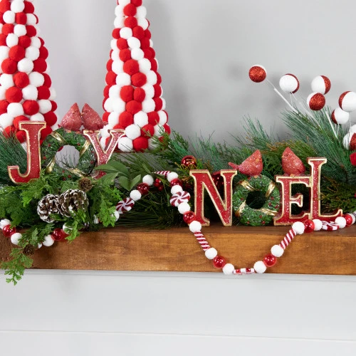 Northlight 6' Red And White Frosted Peppermint Candy Christmas Garland, Unlit 2 Northlight 6' Red And White Frosted Peppermint Candy Christmas Garland, Unlit - Image 2