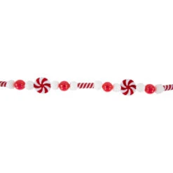 Northlight 6' Red And White Frosted Peppermint Candy Christmas Garland, Unlit 15 Northlight 6' Red And White Frosted Peppermint Candy Christmas Garland, Unlit -Winter Decor Store northlight tr95022 4 95395.1700586252