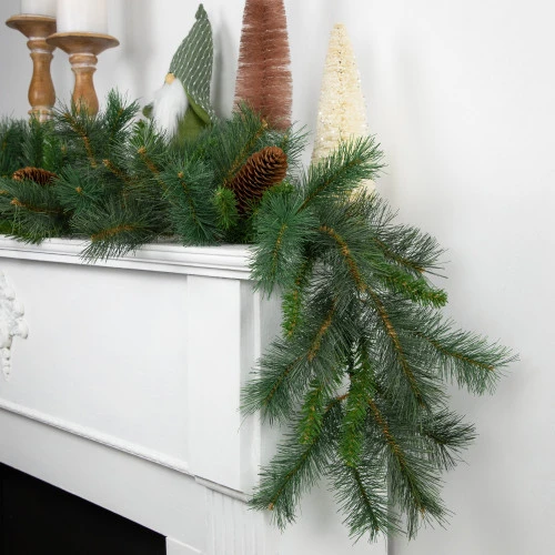Northlight Pine And Pine Cones Artificial Christmas Garland - 9' X 12" - Unlit 2 Northlight Pine And Pine Cones Artificial Christmas Garland - 9' X 12" - Unlit - Image 2