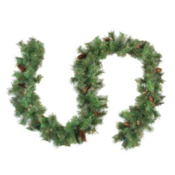 Northlight Pre-Lit Royal Oregon Pine Artificial Christmas Garland Clear Lights - 9' X 12"