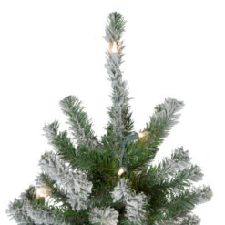 Northlight 6' Pre-Lit Flocked Alpine Artificial Christmas Tree, Clear Lights -Winter Decor Store northlight v27441 2updated 11729.1671699957