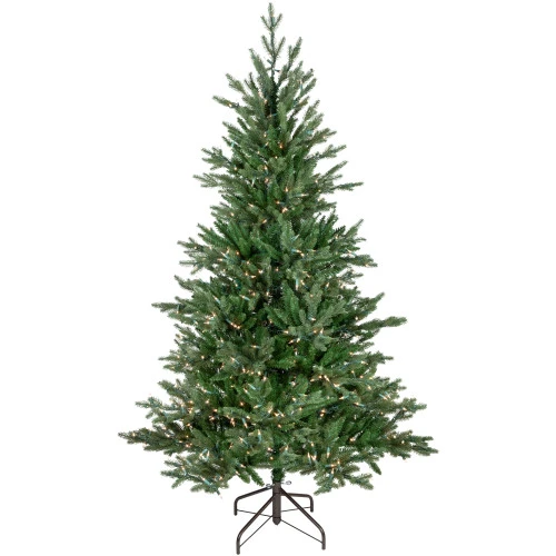 Northlight Real Touch™ Pre-Lit Medium Grande Spruce Artificial Christmas Tree - 7' - Clear Lights 2 Northlight Real Touch™ Pre-Lit Medium Grande Spruce Artificial Christmas Tree - 7' - Clear Lights - Image 2