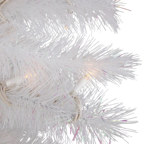 Northlight 3' Pre-Lit White Alaskan Pine Artificial Christmas Tree, Warm White LED Lights 5 Northlight 3' Pre-Lit White Alaskan Pine Artificial Christmas Tree, Warm White LED Lights - Image 5