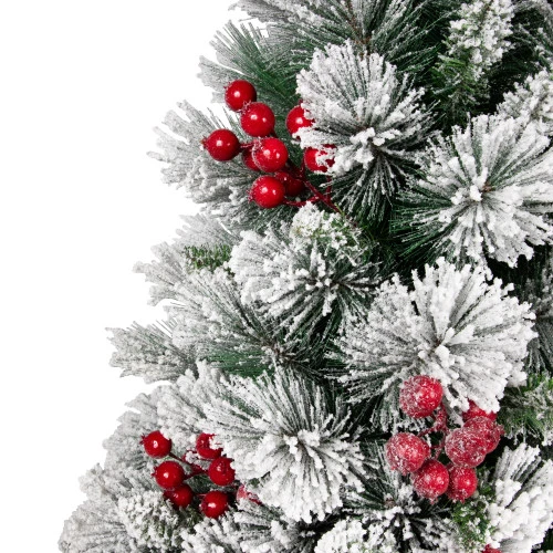 Real Touch™? Flocked Fairfield Fir Full Artificial Christmas Tree - 4.5' -Unlit 4 Real Touch™? Flocked Fairfield Fir Full Artificial Christmas Tree - 4.5' -Unlit - Image 4