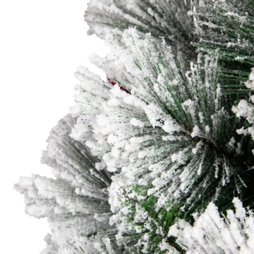 Real Touch™? Flocked Fairfield Fir Full Artificial Christmas Tree - 4.5' -Unlit 5 Real Touch™? Flocked Fairfield Fir Full Artificial Christmas Tree - 4.5' -Unlit - Image 5