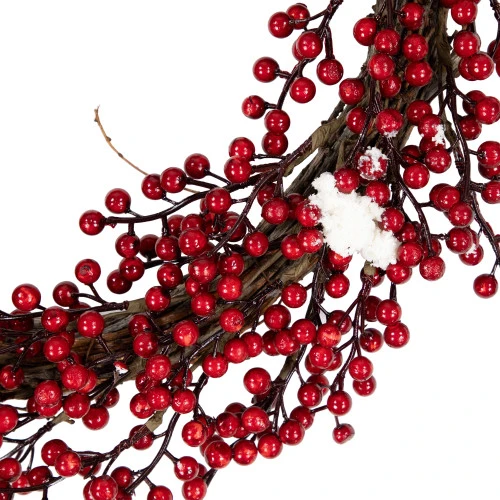 Northlight Real Touch™? Frosted Berry Artificial Christmas Wreath - 18" - Unlit 4 Northlight Real Touch™? Frosted Berry Artificial Christmas Wreath - 18" - Unlit - Image 4