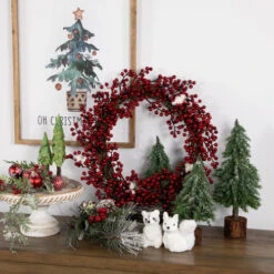 Northlight Real Touch™? Frosted Berry Artificial Christmas Wreath - 18" - Unlit 8 Northlight Real Touch™? Frosted Berry Artificial Christmas Wreath - 18" - Unlit -Winter Decor Store northlight vm37740 styled 79986.1691161227